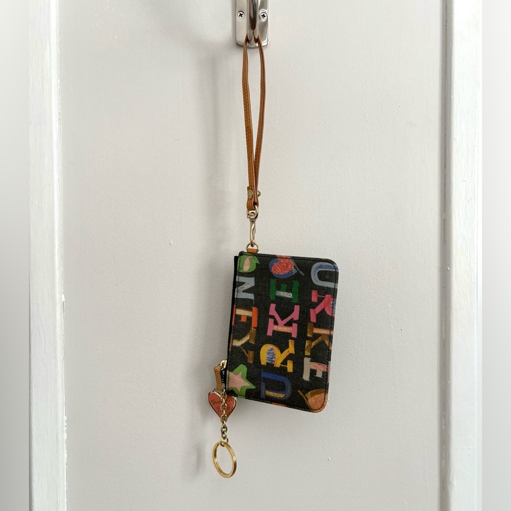 Dooney & Bourke Logo Wristlet with Charm - Picture 5 of 5